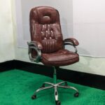 Special Boss Chair - Leather+Fiber+SS - Model 03